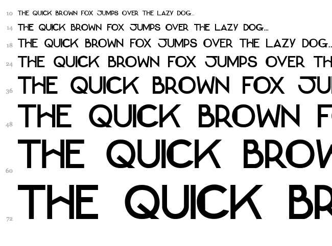 Bernadette Caps font waterfall